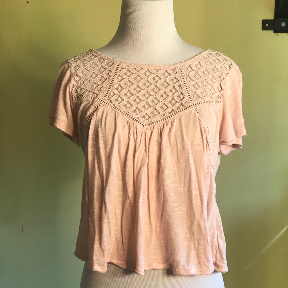 Light Pink Lace Shirt